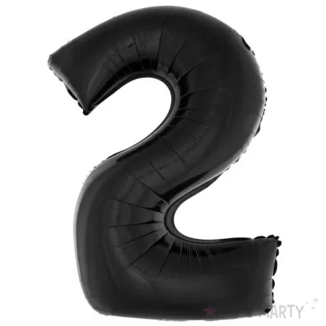 balon foliowy cyfra 2 czarny funny fashion 40 dgt