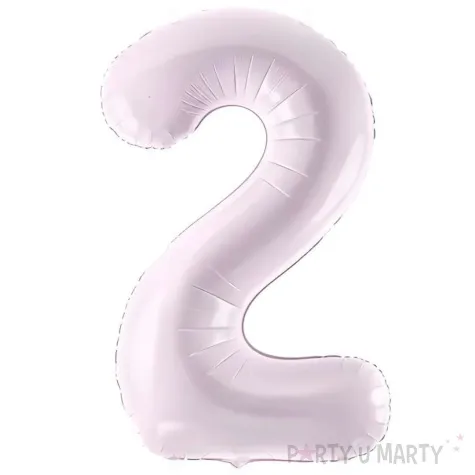 balon foliowy cyfra 2 fioletowy partydeco 34 dgt