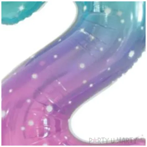 balon foliowy cyfra 2 kosmos teczowy godan 31 dgt