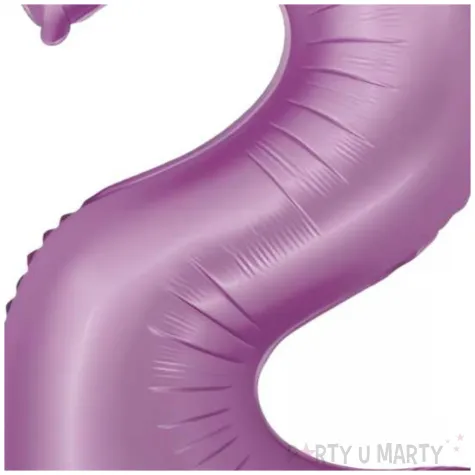 balon foliowy cyfra 2 lawendowy matowy godan 30 dgt