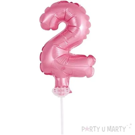 balon foliowy cyfra 2 micro rozowy godan 5 dgt