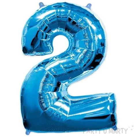 balon foliowy cyfra 2 niebieski flexmetal 34 dgt