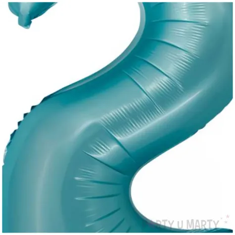 balon foliowy cyfra 2 niebieski matowy godan 30 dgt