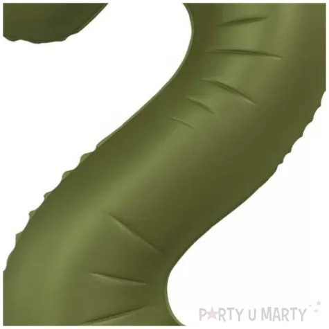 balon foliowy cyfra 2 oliwkowy folat 34 dgt