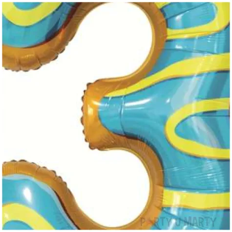 balon foliowy cyfra 3 ciasteczko godan 31 dgt