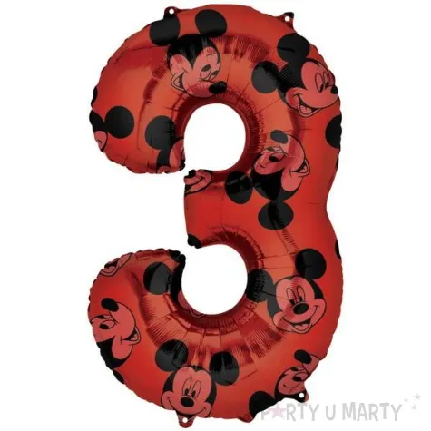 balon foliowy cyfra 3 mickey mouse amscan 26 dgt