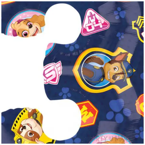 balon foliowy cyfra 3 paw patrol amscan 26 shp