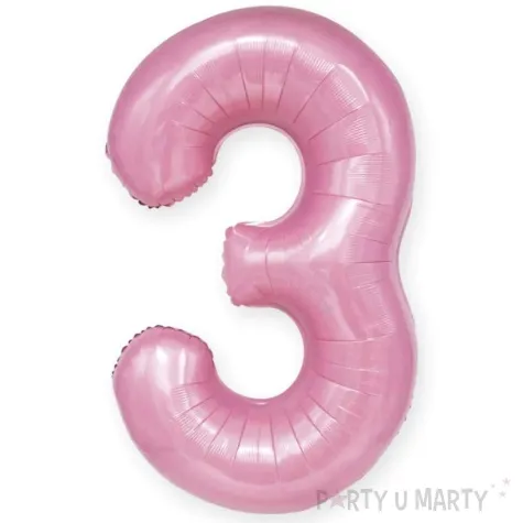 balon foliowy cyfra 3 rozowy partypal 39 dgt