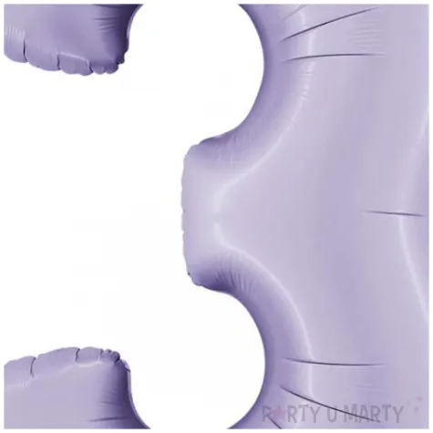 balon foliowy cyfra 3 satynowy liliowy grabo 40 dgt