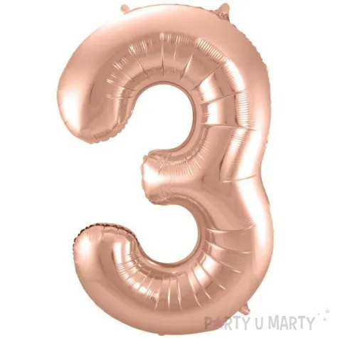 balon foliowy cyfra 3 szampanski folat 34 dgt