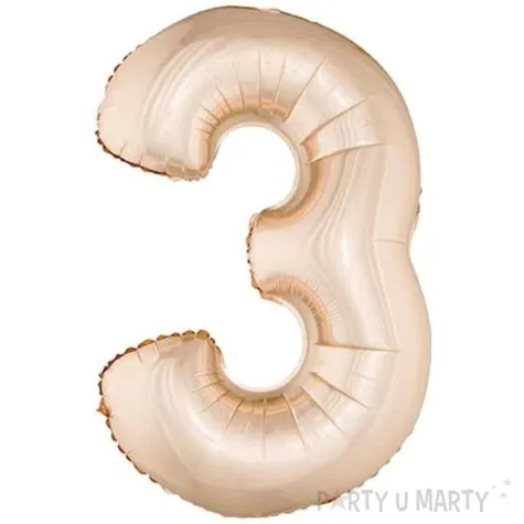 balon foliowy cyfra 3 szampanski godan 34 dgt