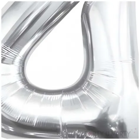 balon foliowy cyfra 4 beauty charm srebrny godan 33 dgt