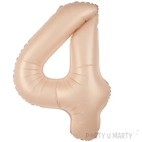balon foliowy cyfra 4 karmelowy partypal 39 dgt