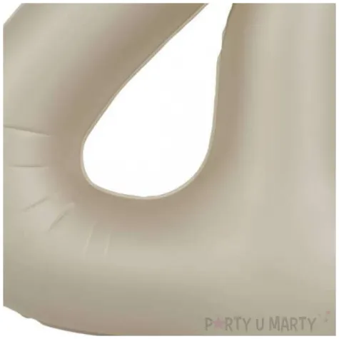 balon foliowy cyfra 4 mat kremowe latte folat 34 dgt