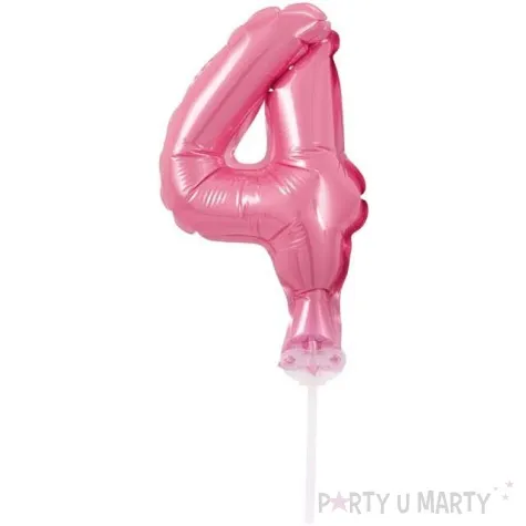 balon foliowy cyfra 4 micro rozowy godan 5 dgt