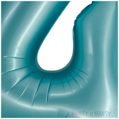 balon foliowy cyfra 4 niebieski matowy godan 30 dgt