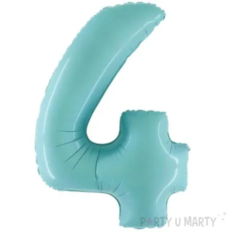 balon foliowy cyfra 4 niebieski pastel grabo 26 dgt