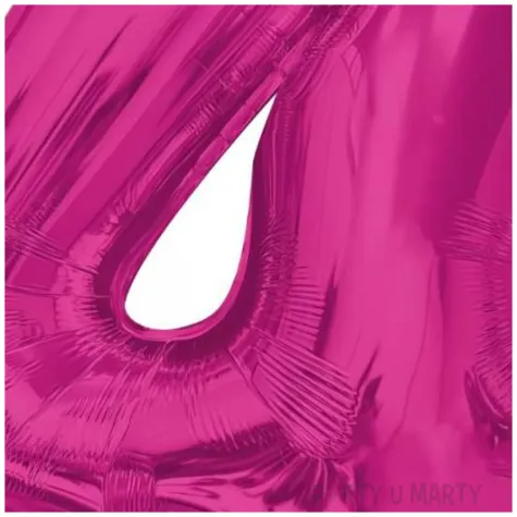 balon foliowy cyfra 4 rozowy ciemny godan 36 dgt