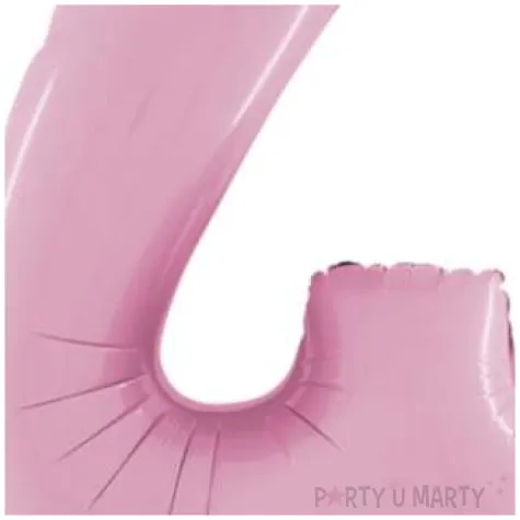 balon foliowy cyfra 4 rozowy pastel grabo 26 dgt