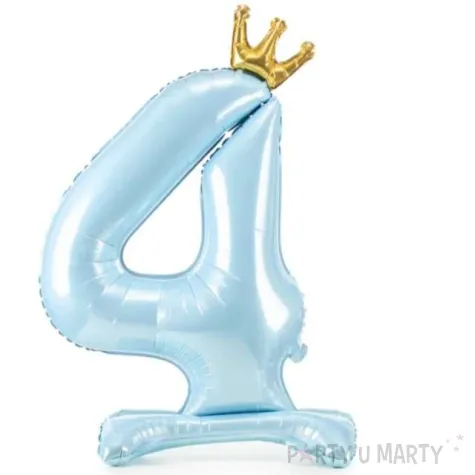 balon foliowy cyfra 4 stojaca partydeco 33 dgt