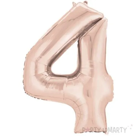 balon foliowy cyfra 4 szampanski amscan 34 dgt