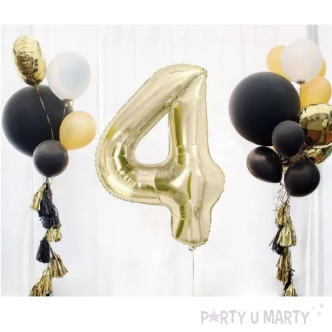 balon foliowy cyfra 4 zloty jasny godan 33 dgt