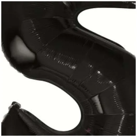 balon foliowy cyfra 5 beauty and charm czarny godan 36 dgt