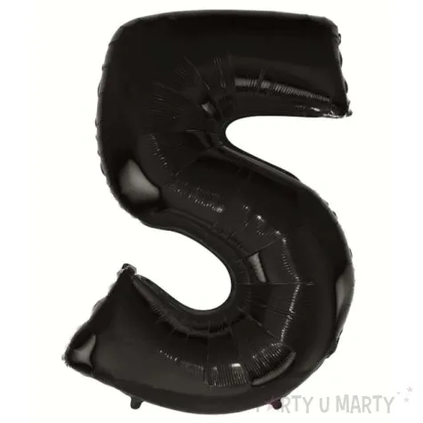 balon foliowy cyfra 5 beauty and charm czarny godan 36 dgt