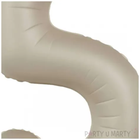 balon foliowy cyfra 5 mat kremowe latte folat 34 dgt