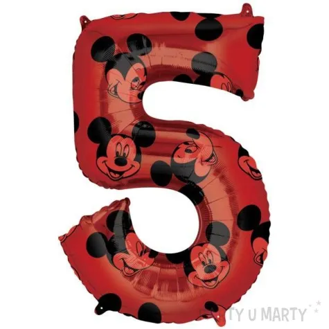 balon foliowy cyfra 5 mickey mouse amscan 26 dgt