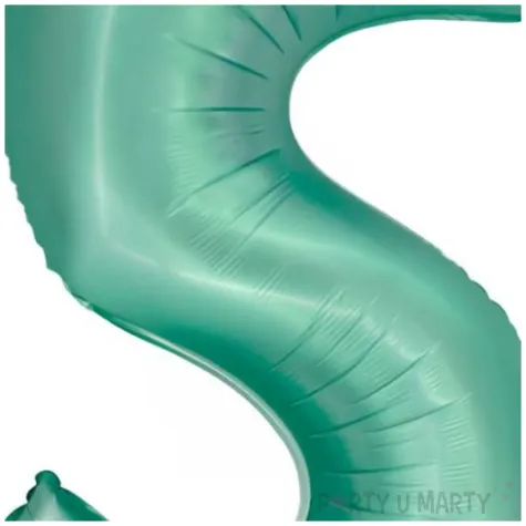 balon foliowy cyfra 5 mietowy matowy godan 30 dgt