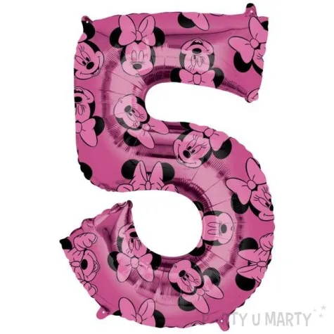 balon foliowy cyfra 5 minnie mouse amscan 26 dgt