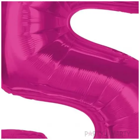 balon foliowy cyfra 5 rozowy ciemny godan 36 dgt