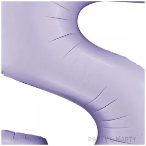 balon foliowy cyfra 5 satynowy liliowy grabo 40 dgt