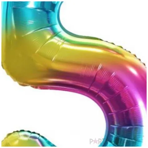 balon foliowy cyfra 5 teczowy godan 34 dgt