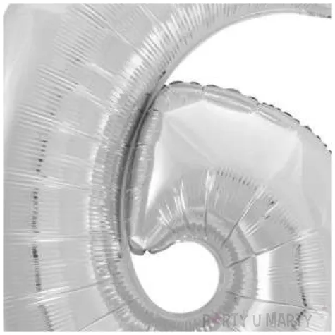 balon foliowy cyfra 6 beauty charm srebrny godan 33 dgt