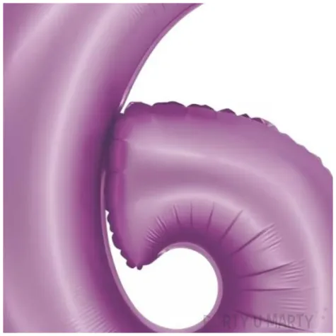 balon foliowy cyfra 6 lawendowy matowy godan 30 dgt