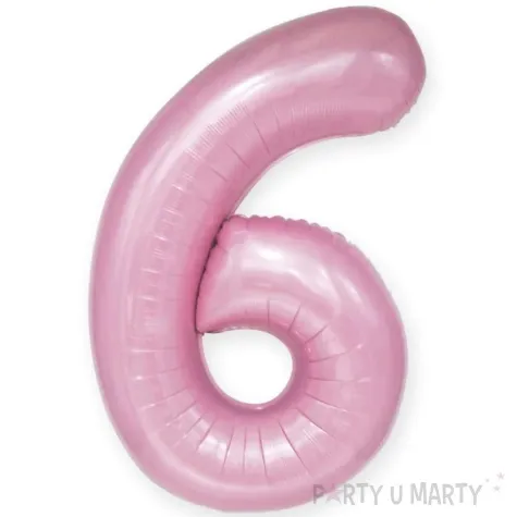 balon foliowy cyfra 6 rozowy partypal 39 dgt