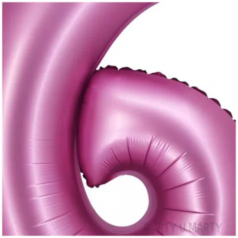 balon foliowy cyfra 6 rozowy satynowy godan 30 dgt