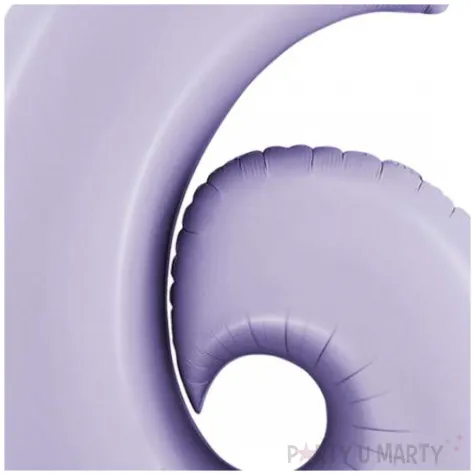 balon foliowy cyfra 6 satynowy liliowy grabo 40 dgt