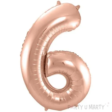 balon foliowy cyfra 6 szampanski folat 34 dgt