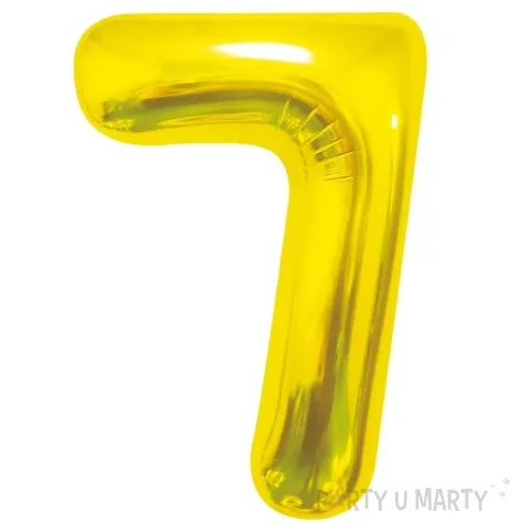 balon foliowy cyfra 7 beauty and charm zloty godan 33 dgt
