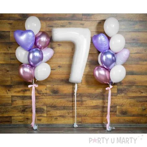 balon foliowy cyfra 7 bialy godan 36 dgt