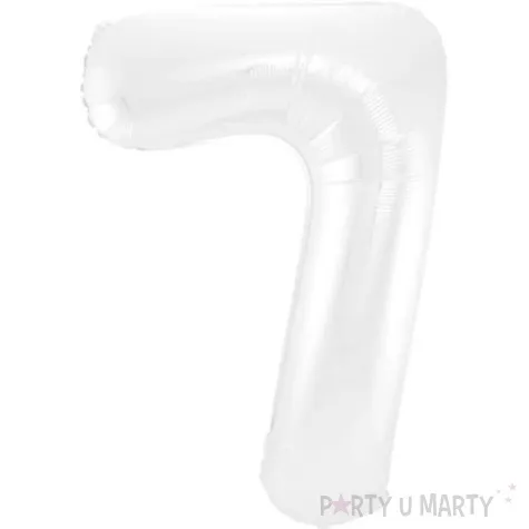 balon foliowy cyfra 7 bialy jix 40 dgt