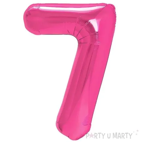 balon foliowy cyfra 7 fuksja partypal 16 dgt