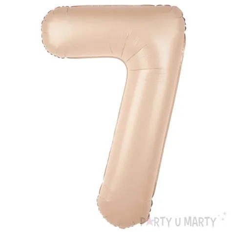 balon foliowy cyfra 7 karmelowy partypal 39 dgt