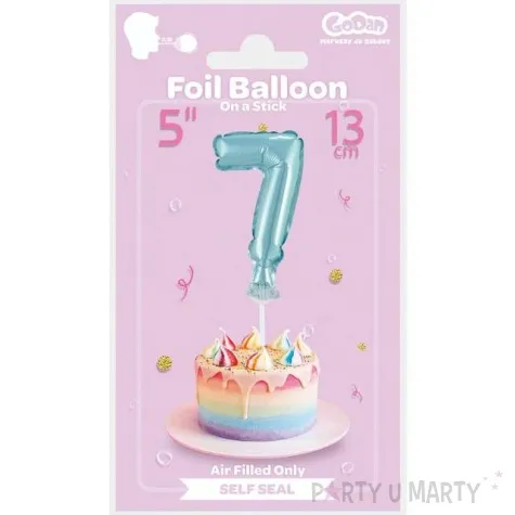 balon foliowy cyfra 7 micro blekitny godan 5 dgt
