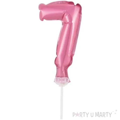 balon foliowy cyfra 7 micro rozowy godan 5 dgt