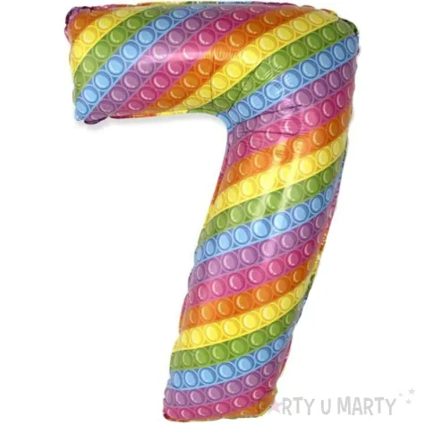 balon foliowy cyfra 7 pop it flexmetal 27 dgt