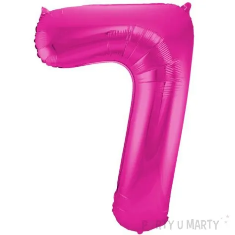 balon foliowy cyfra 7 rozowy folat 34 dgt
